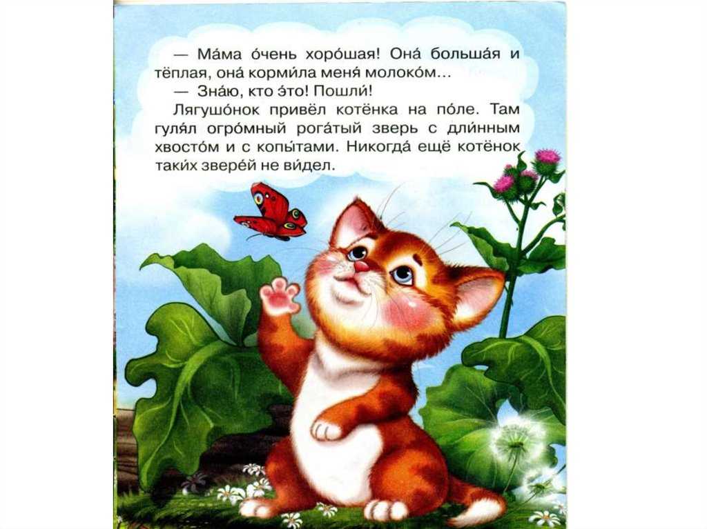 Сказка про котика читать с картинками